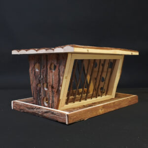 Double hay rack wood